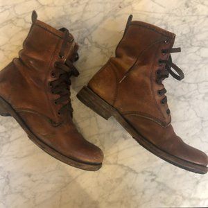 Frye Combat Boots, Made in Mexico, Size 8.5B